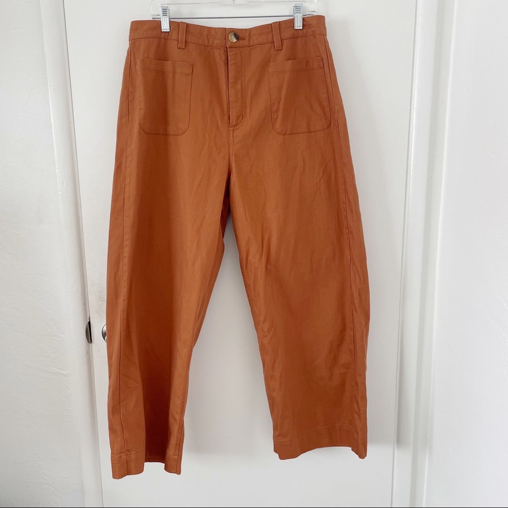 Modcloth Princess Highway Orange Wide-Leg Pants NWT - Picture 2 of 3